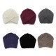 Women's Knitted Turban Hats Funny Cute Head Wrap Cross India Caps Ladies Winter Warm Winter Autumn Clothes Accessories